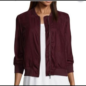 a.n.a velvet type bomber jacket